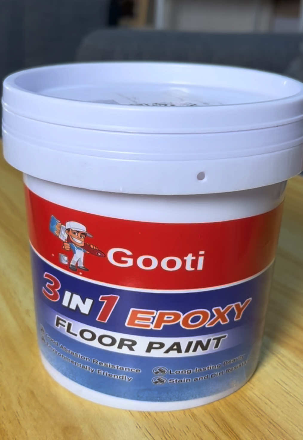 3 In 1 Epoxy Floor Paint Cement Floor Paint 1000G With Brush Wear Resistant Waterproof Anti Slip Suitable for Outdoor Indoor Warehouse Workshop Garage Office Factory etc.Anti-Slip Paint from MOMOO MALL 🎨 #paint #floorpaint #3in1epoxyfloorpaint #epoxypaint #outdoorpaint #waterproofpaint #momoomall #gooti 