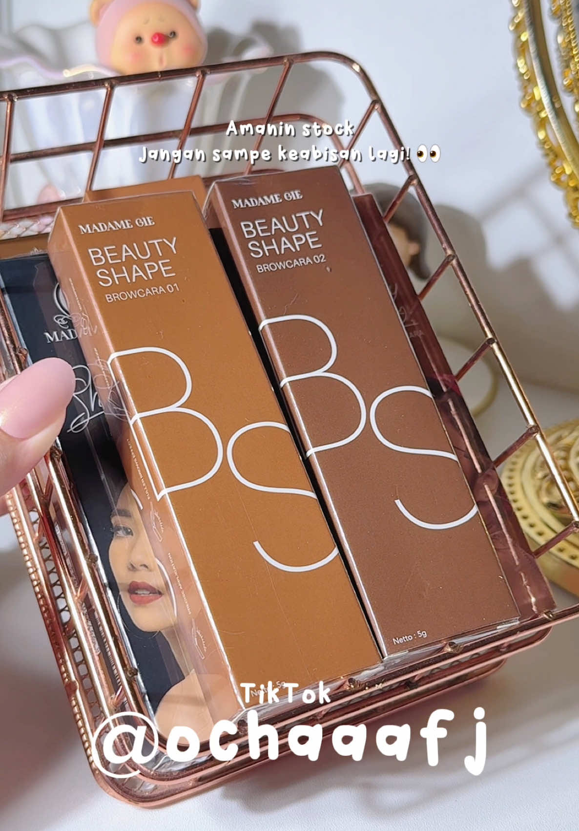 Amanin stock mumpung restock 👀🤎 #browcara #browcaramadamegie #madamegie #racuntiktok #fyp 