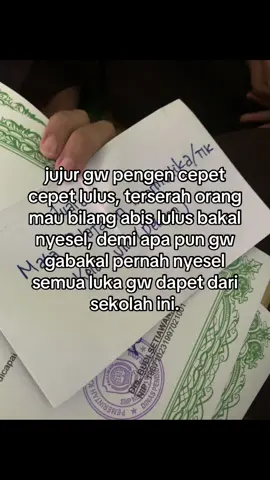 Sorry I hated my junior high school days, 3 tahun sekolah gaada moment baik yang bisa di inget
