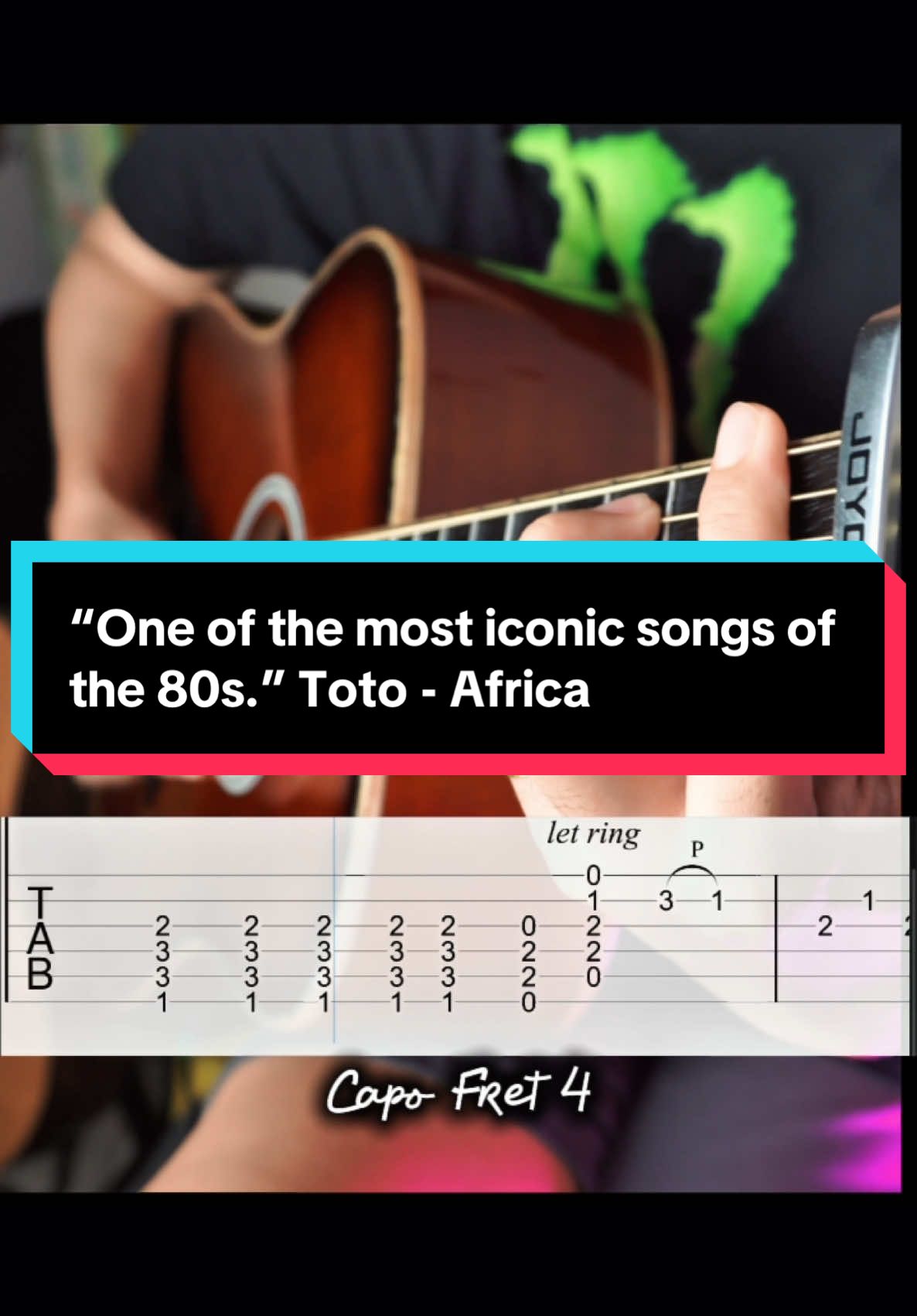 “One of the most iconic songs of the 80s.” Toto - Africa