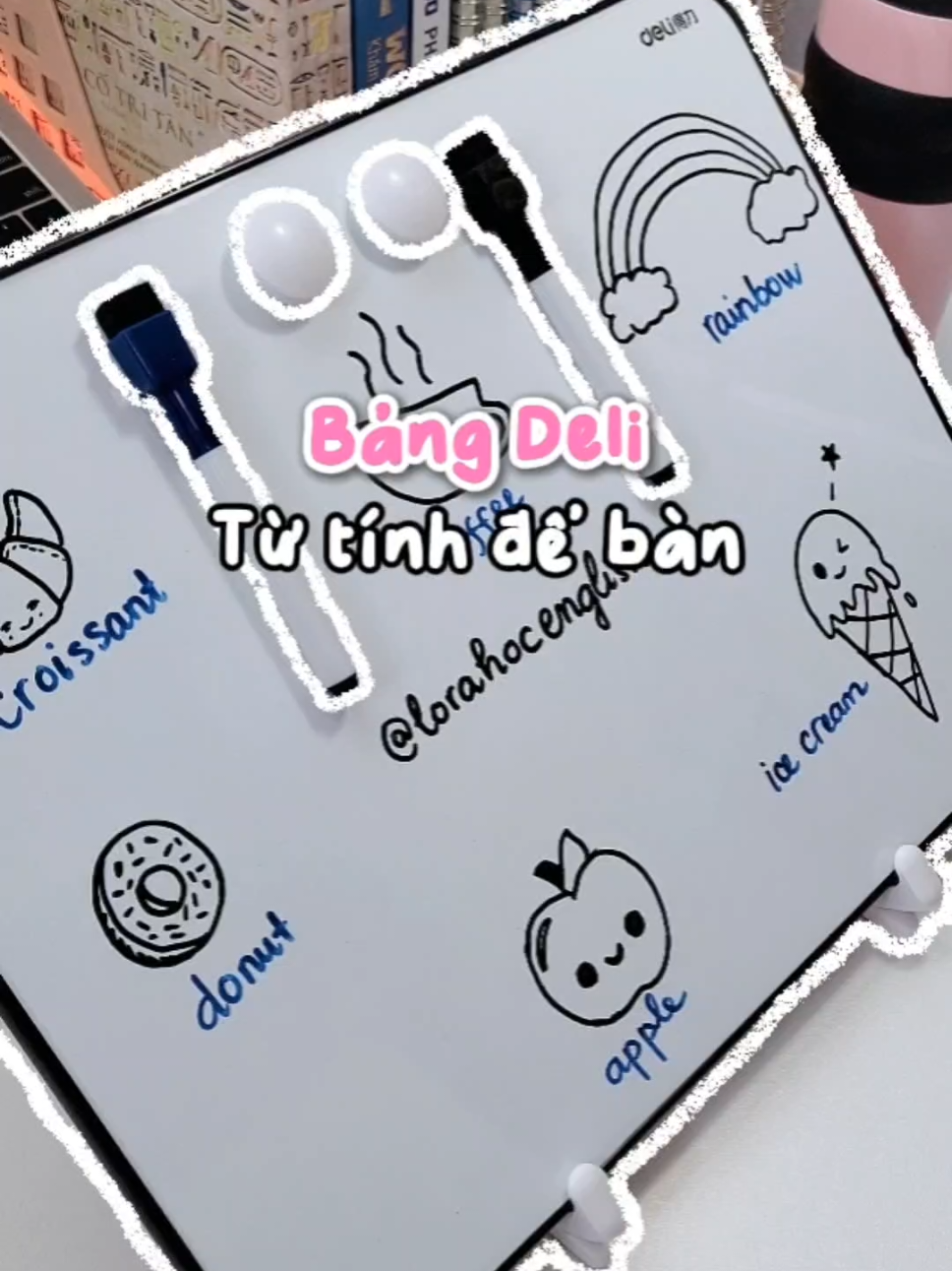 Bảng để bàn Deli #lorahocenglish #BookTok #LearnOnTikTok 