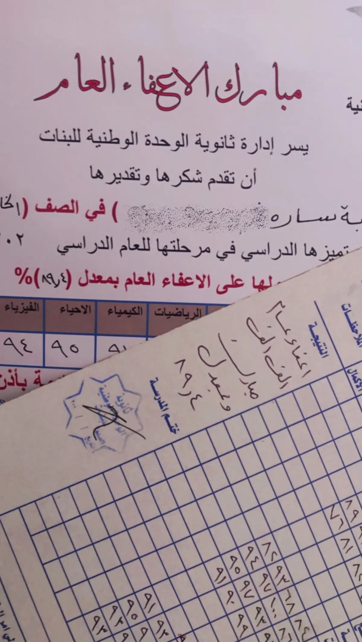 الحمدلله🤍 #الخيرة_في_ما_اختاره_الله #fypシ  #خامس_علمي #اعفاء_عام 