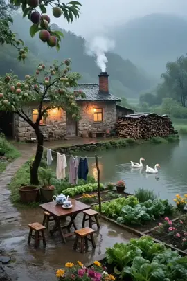 Every drop of rain is.. ☔🌧️  #village #villagevibes #aivideo #fypviralシ #morningroutine #newtrendingvideo #foryoupagе 
