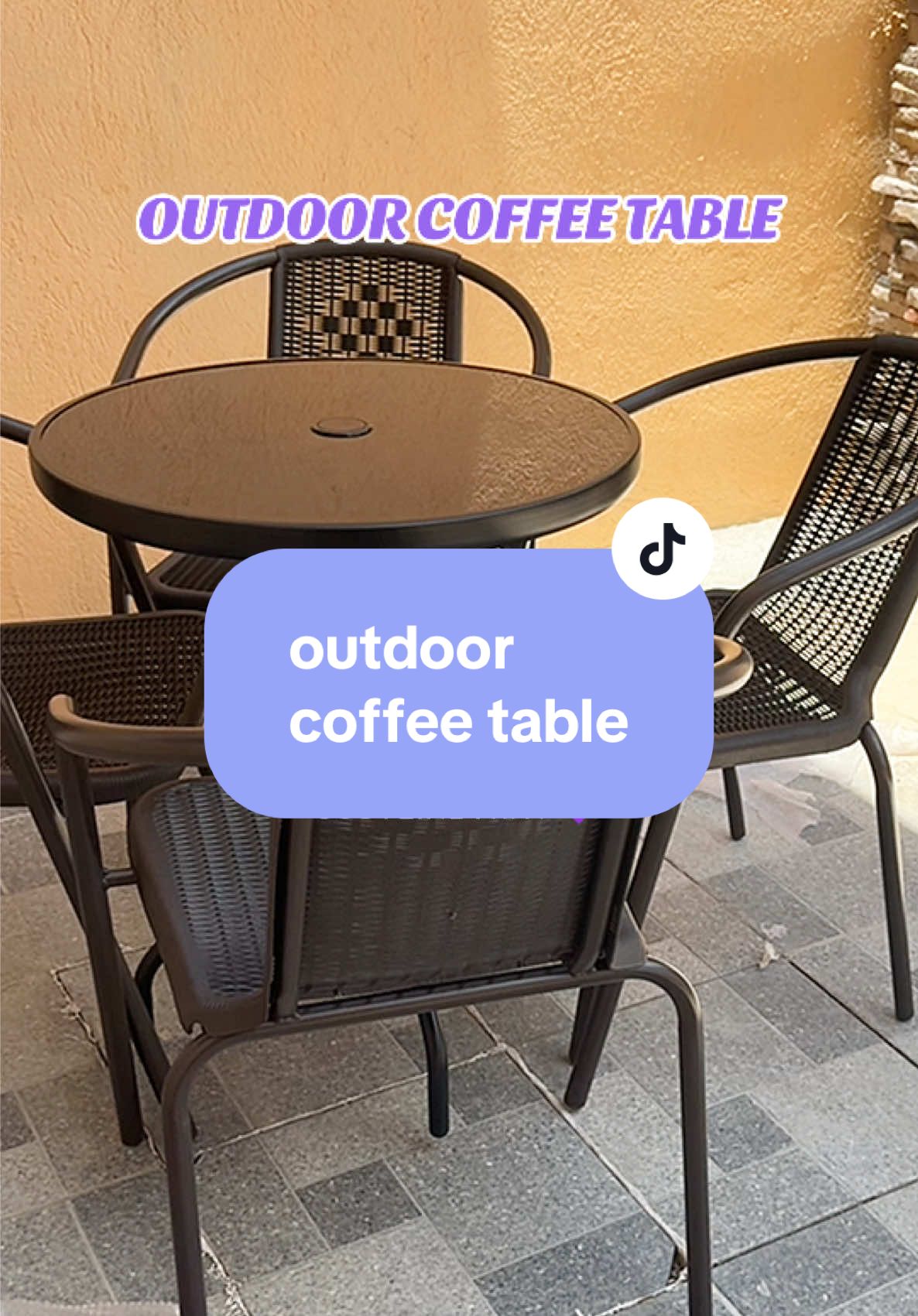 Maganda and no damage at all upon delivery! Pede na magkape outside the house with this OUTDOOR COFFEE TABLE! Get yours too!  #TiktokSummerNa #coffeetable #outdoorcoffeetable #tableandchairs 