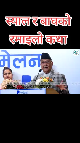 स्याल र बाघको रमाइलो कथा #kpsharmaoli_official #kpsharmaoli 