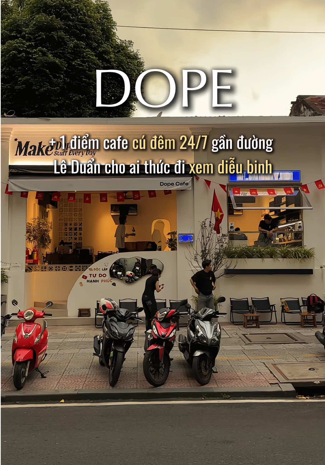 Tiệm cafe 24/7 gần điểm diễu binh 30/4 cho mọi người đi xem diễu binh nè #naoranhcaphe #reviewcafe #cafe #saigondidau #saigoncoffee #30thang4 #50namgiaiphongmiennnam🇻🇳 