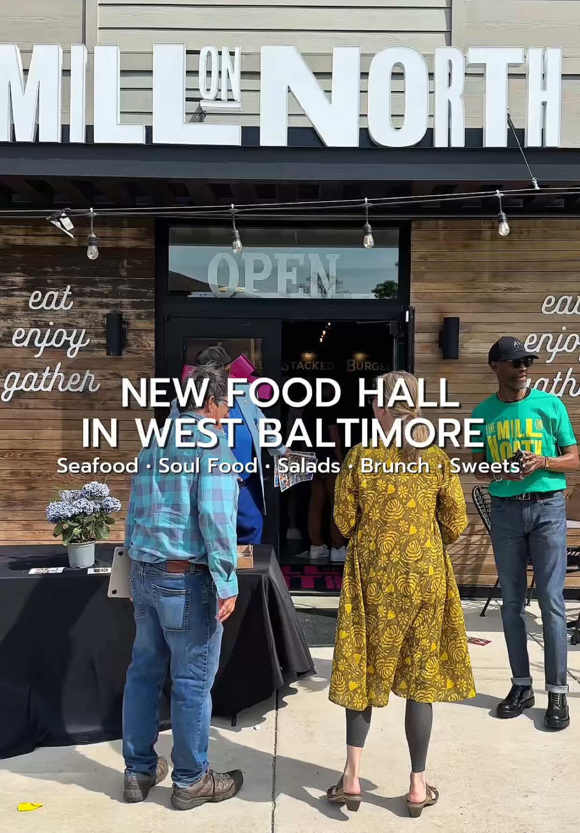 W. North Ave has a NEW food hall called The Mill on North!  Community-led and community-owned! 6 food vendors and a bar. Prices avg from $10-$20 for a meal! Hours of operation: Monday 7AM - 9PM Tuesday 7AM - 9PM Wednesday 7AM - 9PM Thursday 7AM - 9PM Friday 7AM - 10PM Saturday 7AM - 10PM Sunday 8AM - 9PM #FYP #newspot #Baltimore 