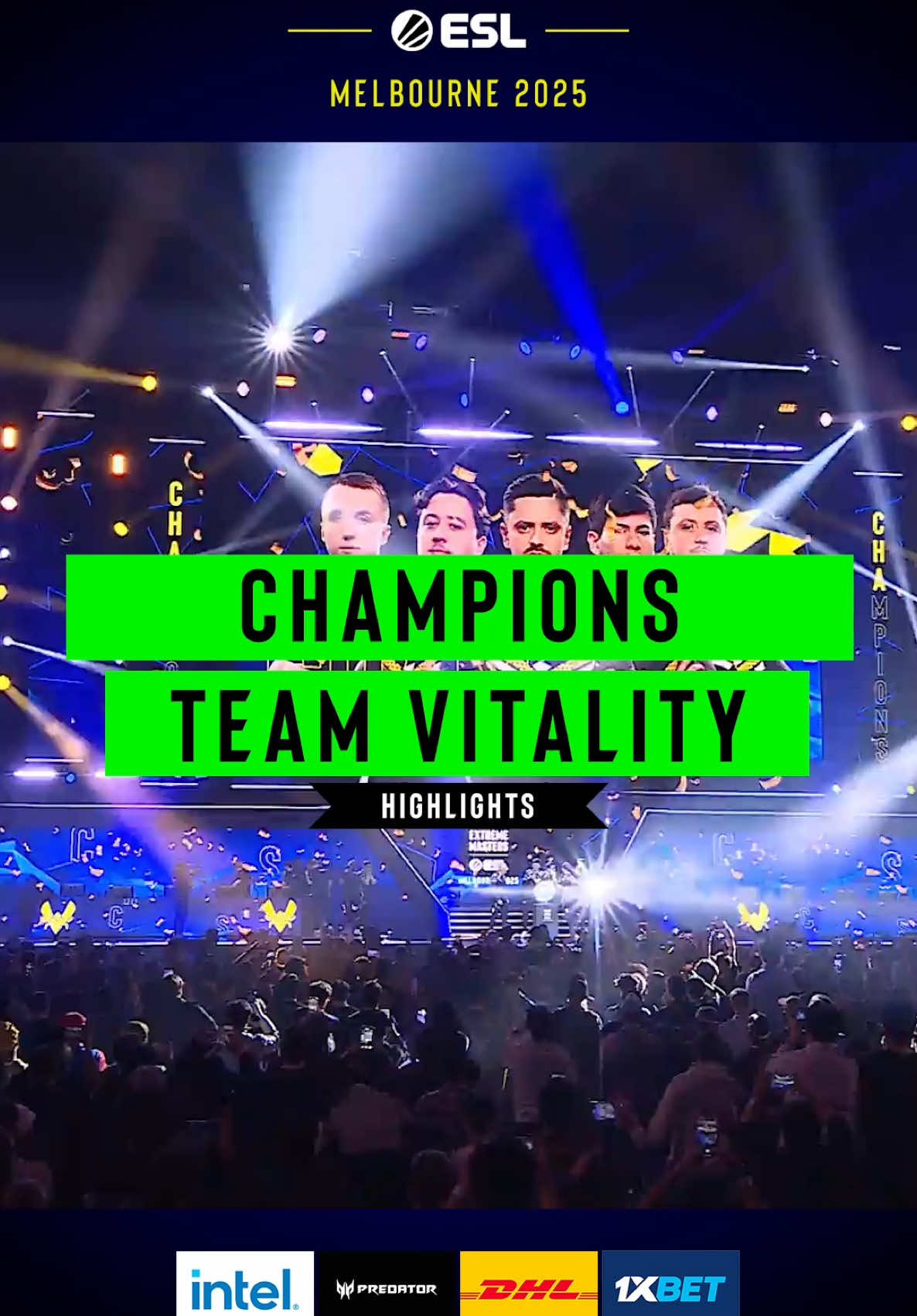 @Team Vitality LIFT THE IEM MELBOURNE 2025 TROPHY 🏆 #ESL #gaming #IEM #iemmelbourne2025 #intelextrememasters #cs2 #counterstrike2 #esports #competitivegaming #GamingOnTikTok 