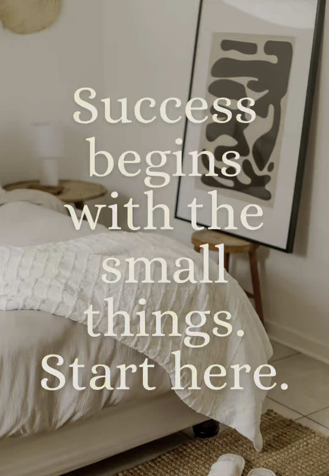 Sometimes the smallest habits have the biggest impact. ✨🛏️ Today, I’m reminded that making your bed is more than a chore — it’s about starting your day with purpose. 🎯 If you haven’t watched Admiral McRaven’s ‘Make Your Bed’ speech yet, you NEED to! 🎥💬 One small step at a time, one big change ahead. 🚀 #SundayMindset #MakeYourBed