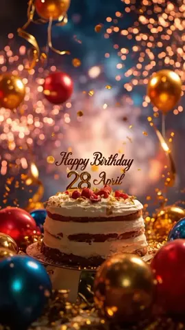 Happy Bithday 28 Apirl 🥳 #happybirthday #happybirthdaytoyou #countdown #birthdaysong #joyeuxannviersaire #birthdaycake #birthdaywishes #happybirthday28 