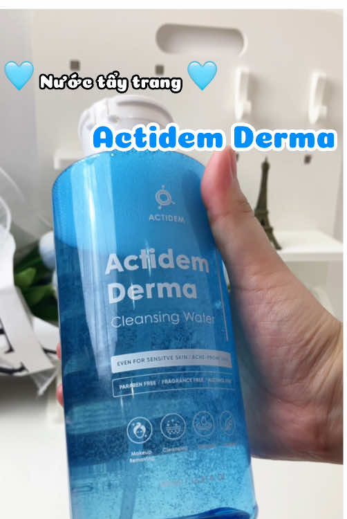 Nước tẩy trang Actidem êm dịu cho da ✨ dùng siu ưng  #weebuild #nuoctaytrang #nuoctaytrangsachsau #review #goclamdep #skincare #actidem #trending #viral #fyp 