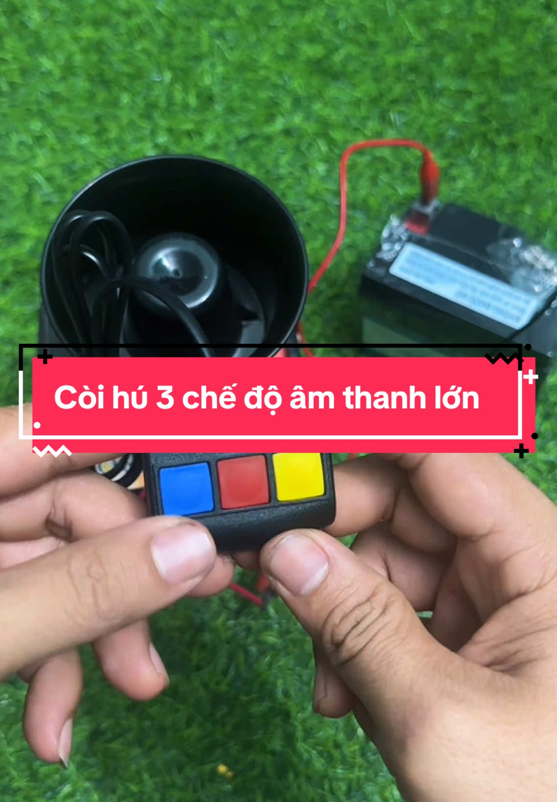 Lên cho các anh mẫu Còi hú 3 chế độ âm thanh lớn #atrongj #dochoixetai #coihu #coihu3chedo #coipolice 