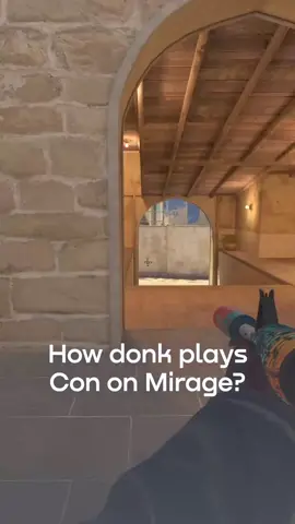 How donk plays Mirage? 2 ways of a Mid peek! #cs2 #csgo #cs2tips #cs2moments #cs2videos #cs2pro