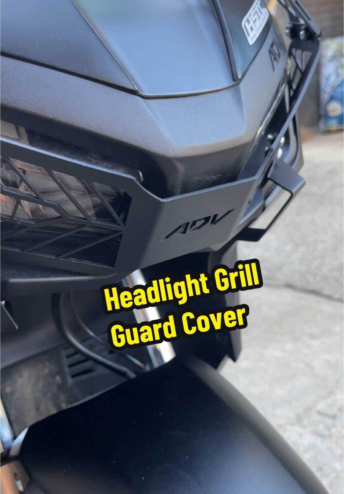 Headlight Grill Guard Cover for Honda ADV 150/160 Alloy Matte Black #headlightgrill #adv160 #grillguard #advheadlightgrillcover #adv160accessories #grillguardcover 
