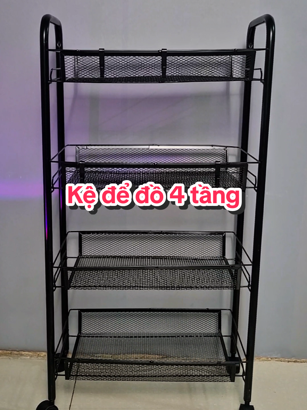 Kệ để đồ 4 tầng #ngonam98 #kededo4tang #kededo4tangcobanhxe #kededocobanhxe #kededodanang 
