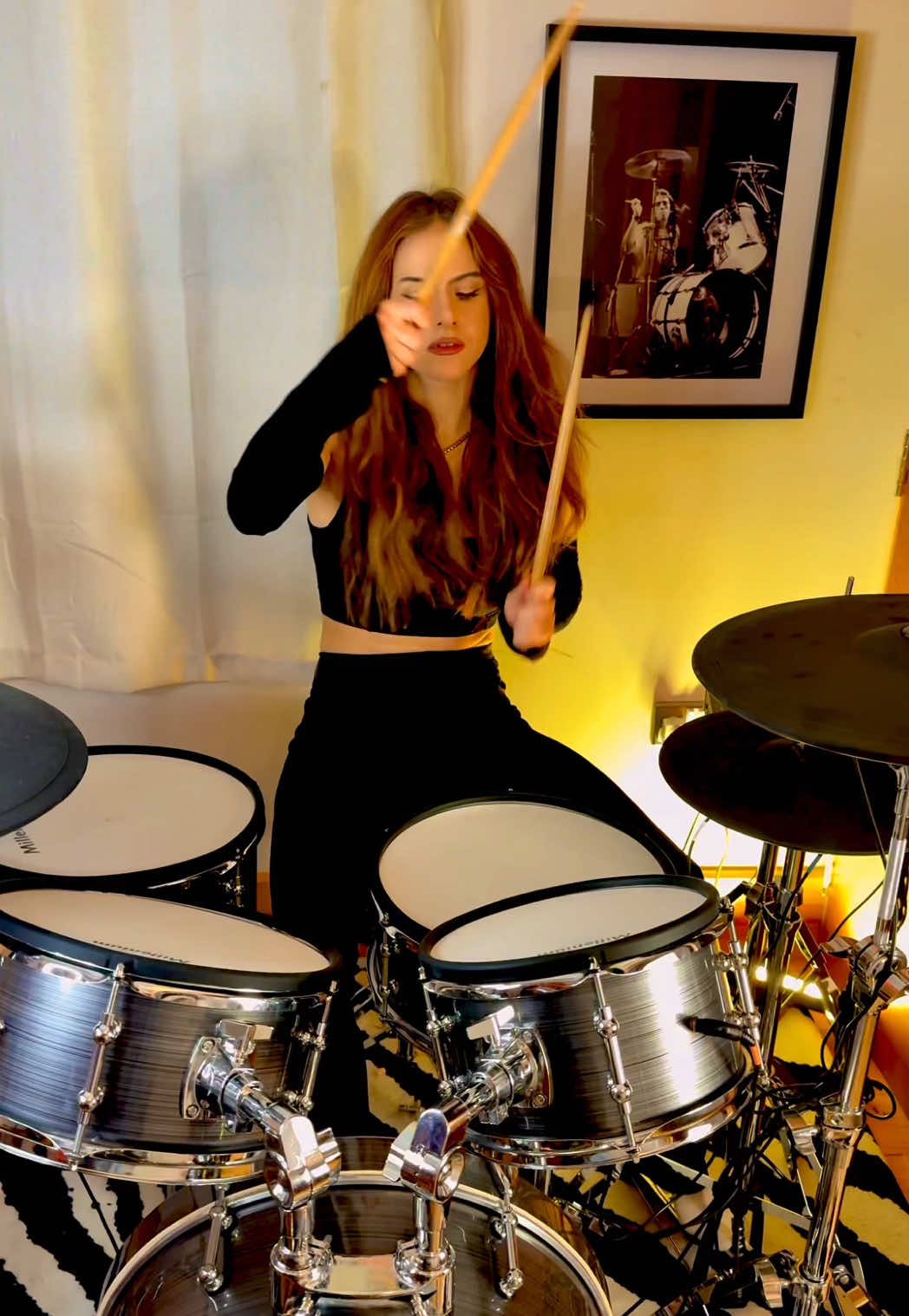 @Iron Maiden reposted 🔥🔥 #ironmaiden #drumcover #drummer #femaledrummer #drummergirl 