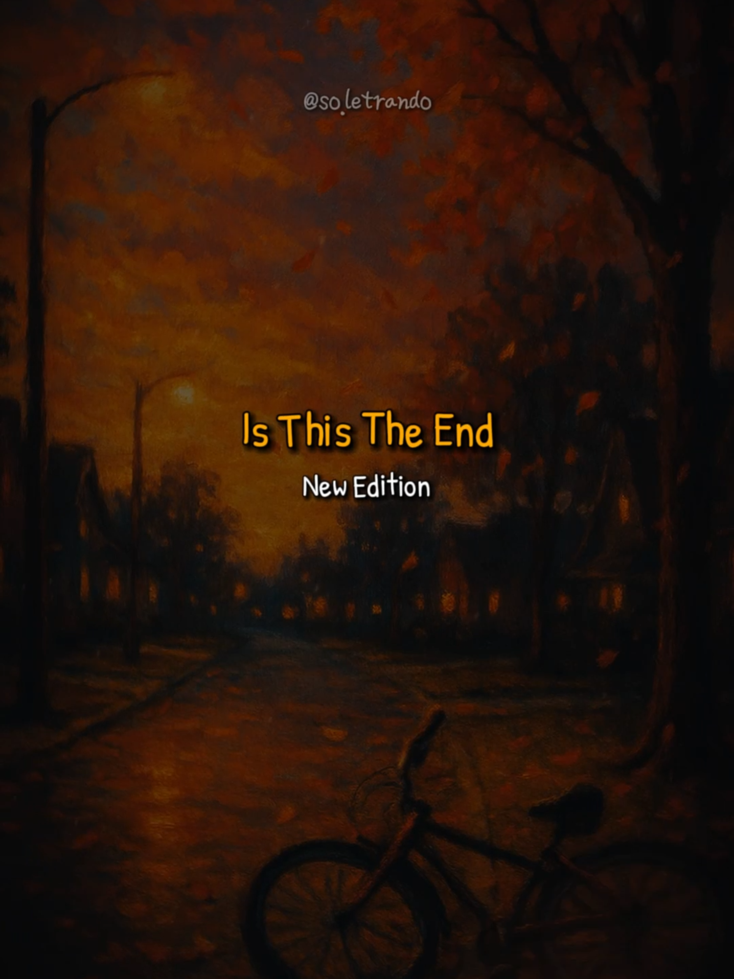 Is This The End - New Edition (1983) #letrademusica #musicas #tipografiasmusicas #tipografia #musicasantigas #traducaomusica #flashbackmusical #Flashback #musicaanos80 #musicasromanticas