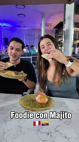 Probando comida peruana con @majoconsabor una crack de la gastronomía peruana 🇵🇪#ecuador #peru #Foodie