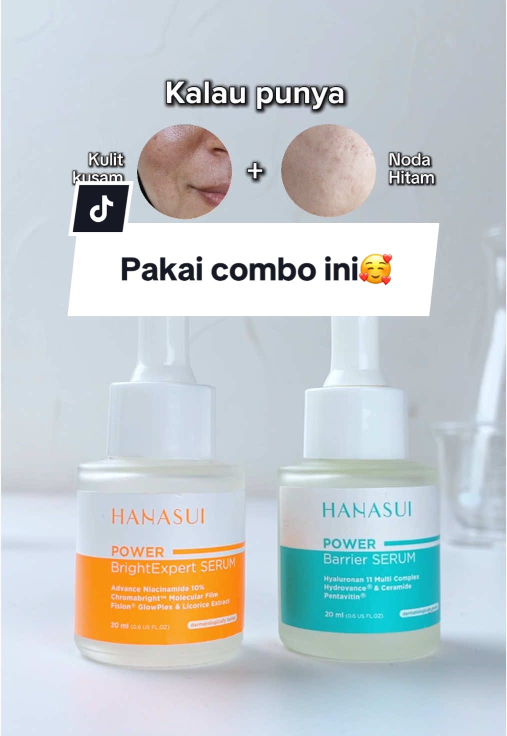 [SAVE & SHARE] Mix & match combo Power Serum sesuai masalah kulit kamu, nih!🥰 Follow @Official Hanasui Skincare untuk mix & match skincare Hanasui lainnya!#Hanasui #GakMasukAkal 