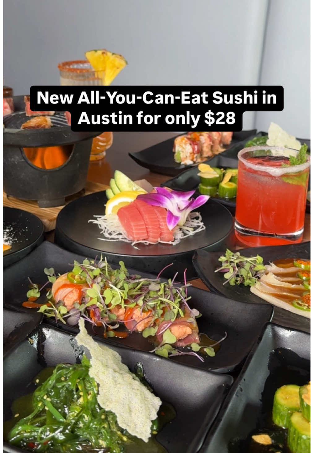 AYCE sushi lovers, this one’s for you 🍣 @kansushi_austin just dropped the ultimate all-you-can-eat menu with 120+ options — sushi, sashimi, ramen, Korean BBQ, tapas... literally EVERYTHING.  You have to add the wagyu — it’s buttery perfection. 💵 Lunch: $28 | Dinner: $39 | Premium upgrade: +$20 📍 6406 N Interstate 35 Frontage Rd This is the best sushi deal in Austin. Save, share, and tag someone who owes you lunch!  . . . .  #sushi #austintx #austintexas #austintxtiktok #ayce #atx #austinfoodie 