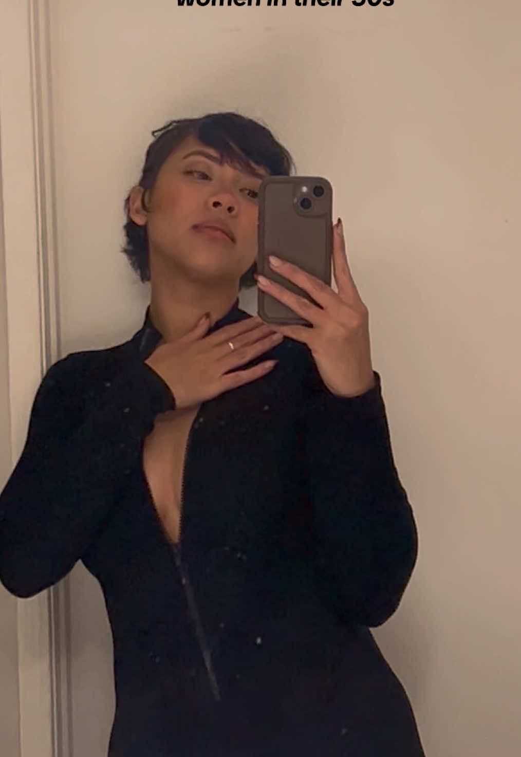 Thirties is being comfortable being uncomfortable AF. It’s tough to shut off the noise of insecurity and self-doubt in a world of constant comparison & loud opinions.  This haircut, although it makes me extremely x100000 uncomfortable, has really helped me practice self-acceptance in its rawest form - and that true confidence starts internally. ♥️  #thebigchop #hairjourney #pixiecut #curly #hairtransformation #growthtiktok #fyp 