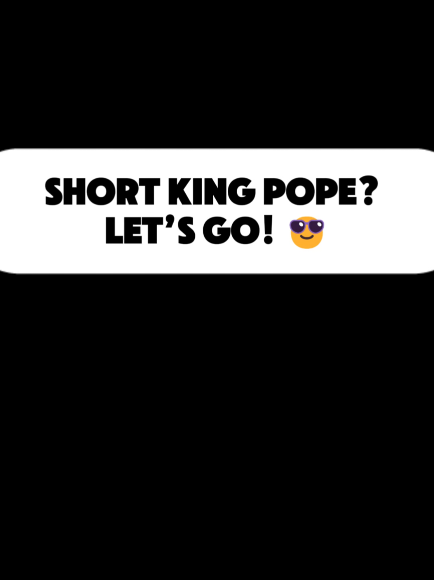 Short King Pope? What's Your call? #pope #conclave #rome 