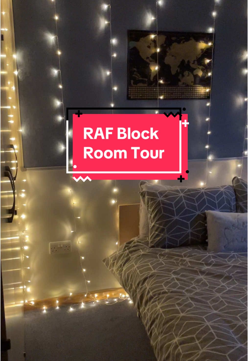 Had a few dms asking about the blocks, this was one of the rooms I had. 💫 #raf #rafblock #militarylife 