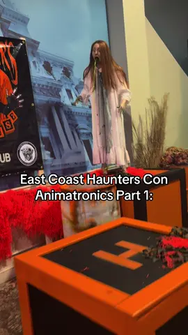 Animatronics at @TW East Coast Haunters Con part 1. - #poisonprops #animatronic #animatronics #horror #fnaf #spooky #fakebloodwarning #eastcoasthauntersconvention #transworld #transworldhauntshow #convention #scary #horrortok 