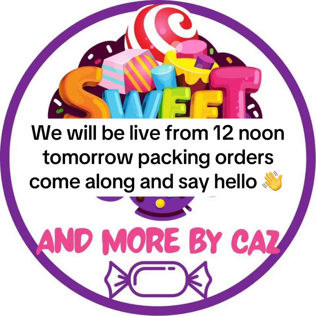 We will be live tomorrow from noon packing orders, come along and say hello 