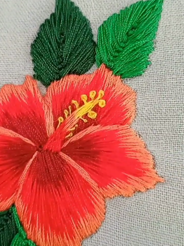 #tiktoktrend #EmbroideryTutorial #fyp #stitch #handembroidery #embroidery_art #flower #handembroiderytutorial 