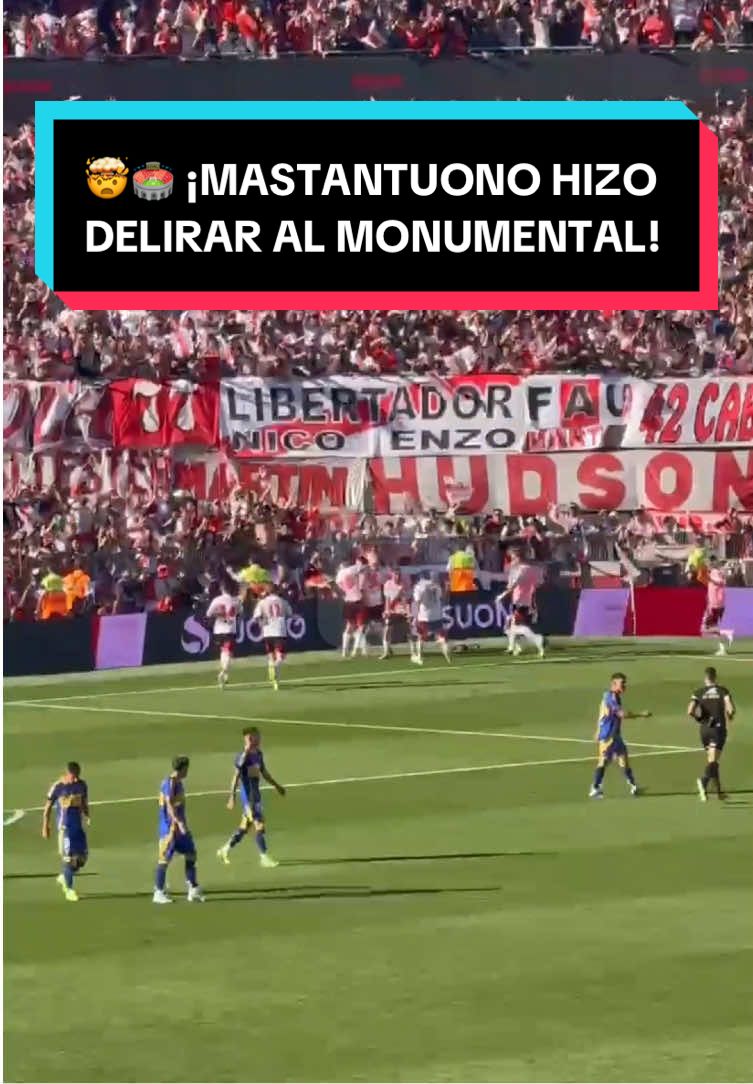 ¡¡LOCURA TOTAL DEL PIBE DE 17!! 🤯💎 Así se vivió el GOLAZO de #Mastantuono en #ElMonumental 🏟⚪️🔴 ▶️ Mirá nuestros partidos de 🇦🇷 #LigaProfesional en #DisneyPlus #TikTokDeportes #River #Boca #futbolargentino