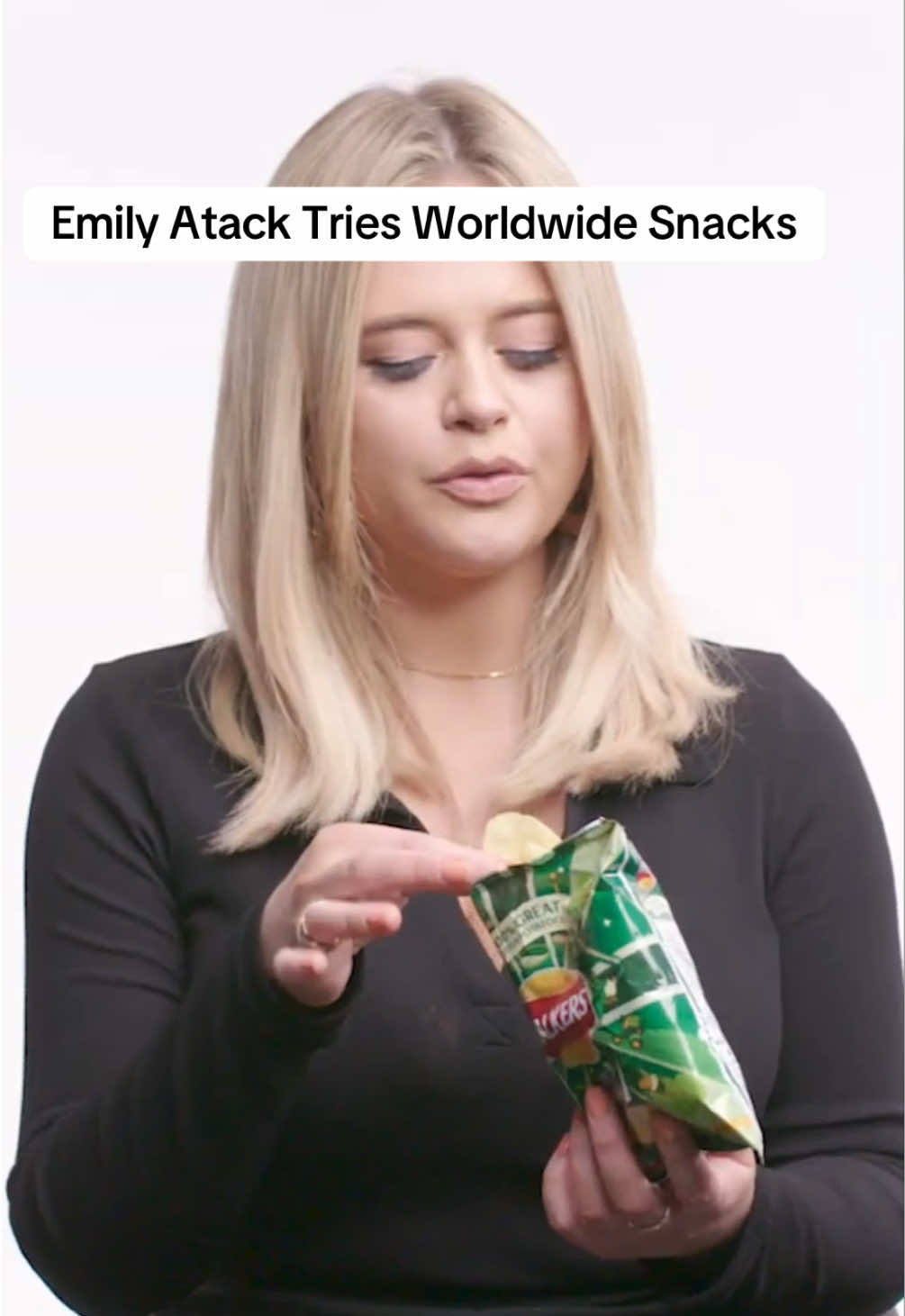 @Emily Atack Tries Snacks From Around The World #fyp #FoodTok #foruyou #usa_tiktok #FoodLover #FoodLover #unitedkingdom #snack 