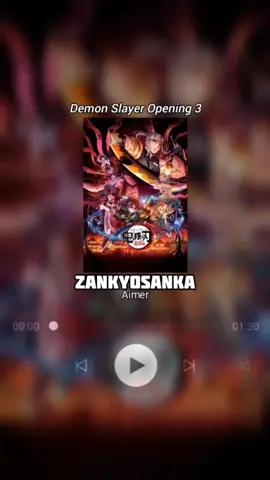 Zankyosanka - Aimer | Demon Slayer Opening 3 TV Version #anime #opening #songlyrics #demonslayer #lisa #fyp 