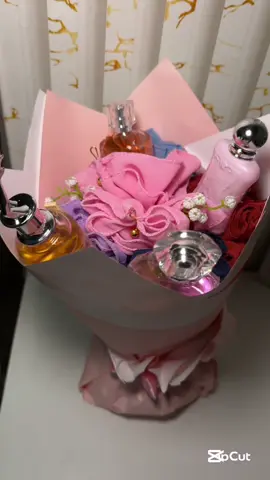 Hijab bouquet with mini perfumes😍💕#fyp #florist #hijabbouquet 