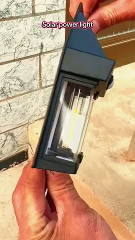 Solar garden lamp, household human body sensing atmosphere warm light waterproof tungsten filament wall lamp#nightlight#solarlamp#goodthings#garden#outdoorlighting 
