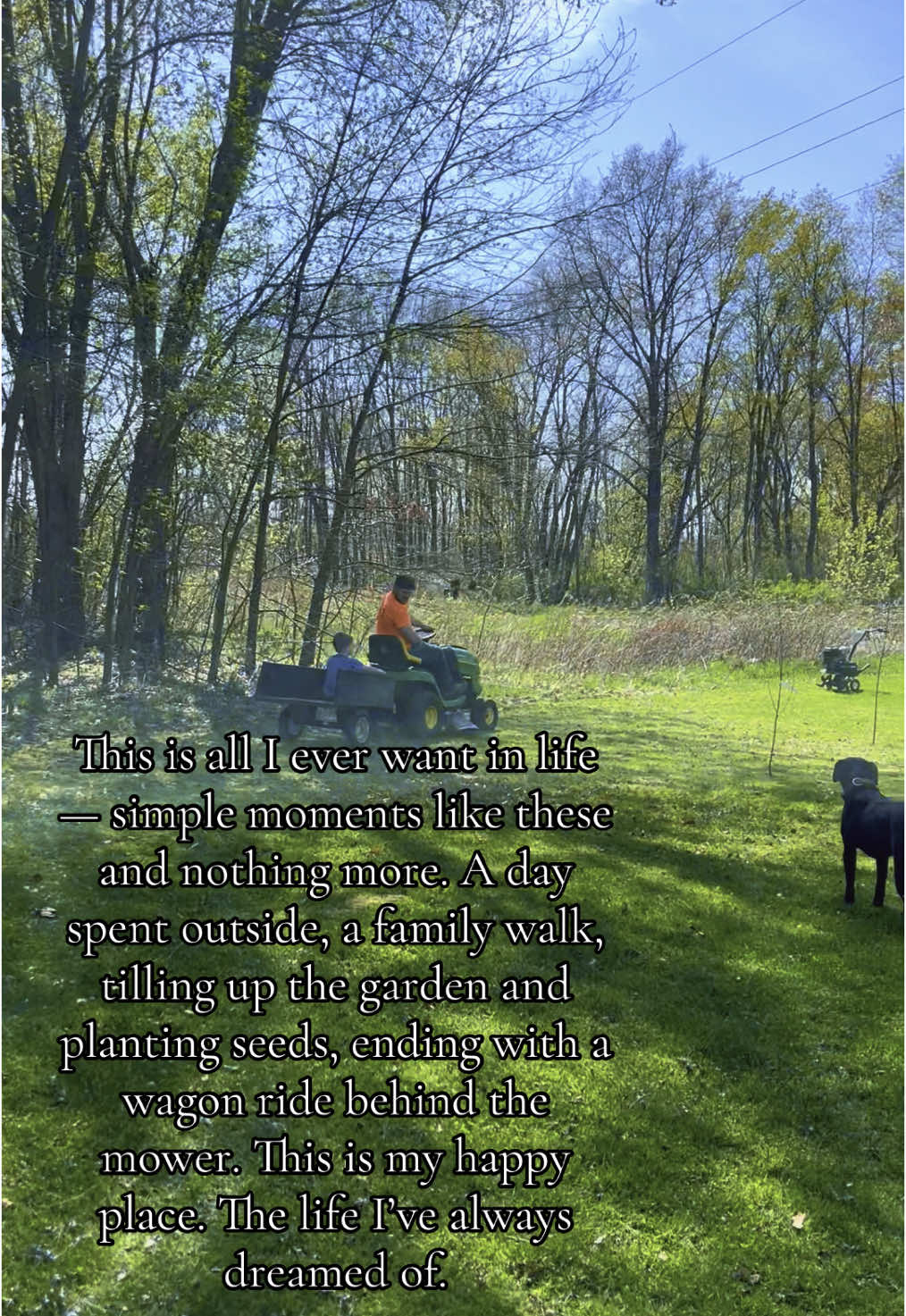 I’m so beyond blessed. Every day is such a gift. 🤍 #SimpleLife #FamilyMoments #DreamLife #HappyPlace #CountryLiving #FamilyTime #OutdoorLife #GardeningLife #WagonRides #SimpleJoys #GratefulHeart #TikTokFamily #SlowLiving