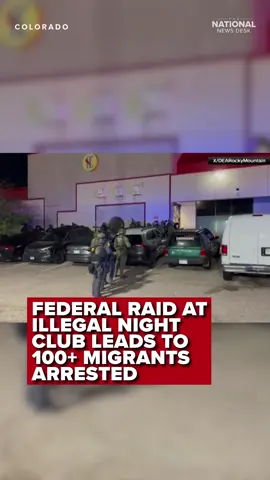 In Colorado Springs, a multi-agency operation led by the Drug Enforcement Administration (DEA) uncovered evidence of drug trafficking, prostitution and violent crimes in an underground nightclub. 🔗 in bio for more.