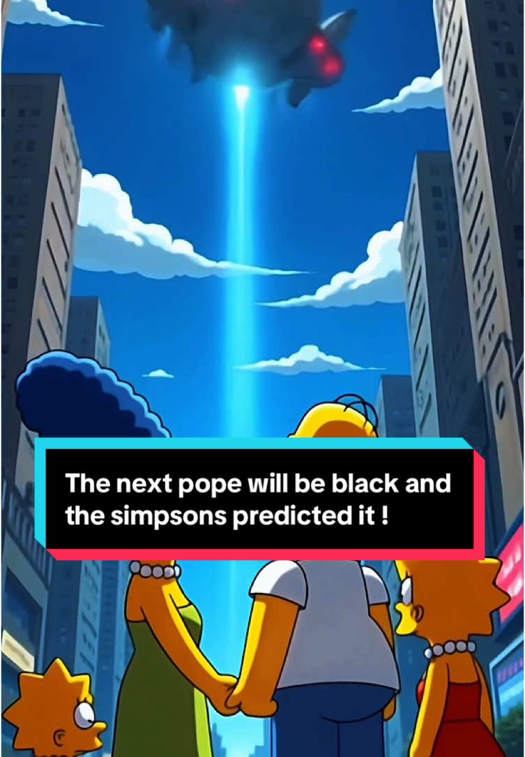 The next pope will be black and the simpsons predicted it ! #simpsons #pope #black #viral #popefrancis #homersimpsons #predicted