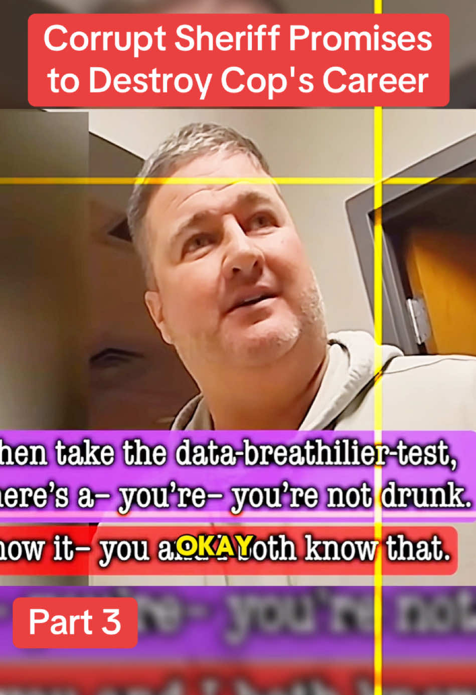 Corrupt Sheriff Promises to Destroy Cop's Career#cops #police #copsoftiktok #policeofficer #copsusa🚔🇺🇸 #bodycam 