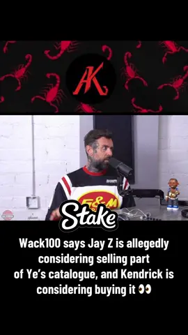 Wack100 says Jay Z is allegedly considering selling part of Ye’s catalogue, and Kendrick is considering buying it 👀