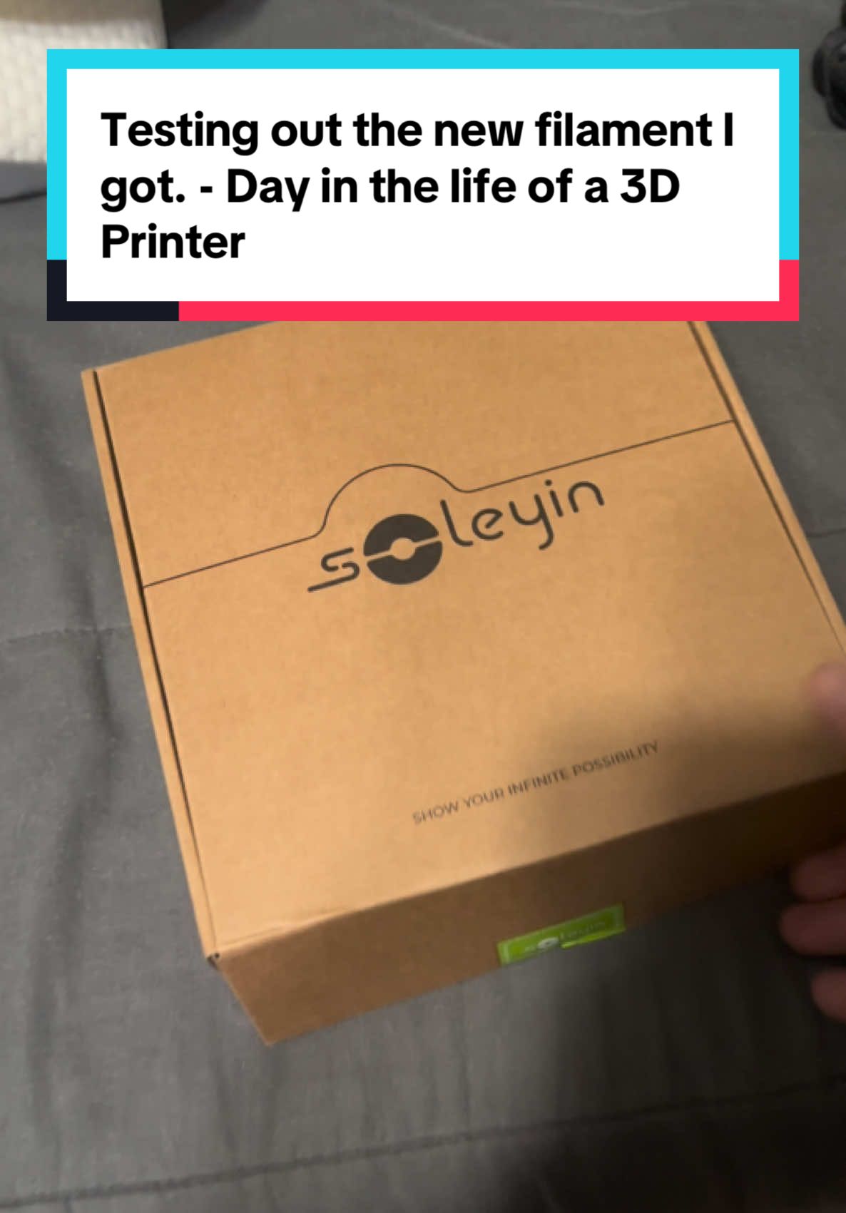 One thing I didn’t say in the video I like the feel of the filament. It has a very different texture than the pla plus I’m use to using. #filament #soleyin #creality #3dprinting #3dprinter #darthvader #starwars 