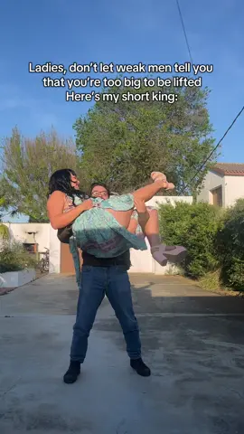 You’re not too big. He’s just too weak 🤪 • #shortking #coupletok #ldrcouple 
