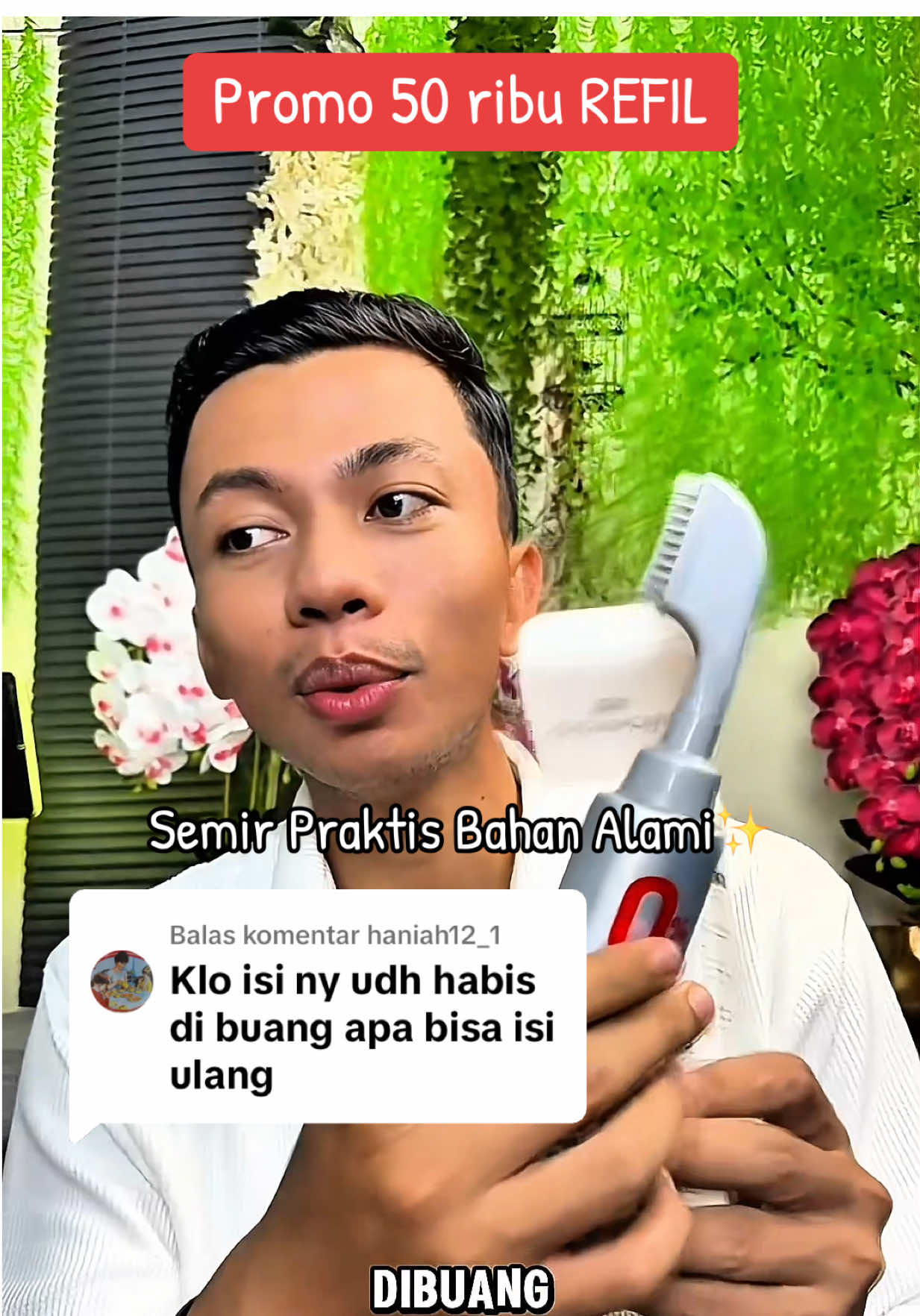 Membalas @haniah12_1 896. Semir praktis bahan alami ini ada REFIL, promo 50 ribuan dari produk Crowncare👍 ‼️Disclaimer‼️Harga sewaktu-waktu bisa berubah✅ #haircomb #crowncare #foreveryoung #rambut #rambutuban #uban 