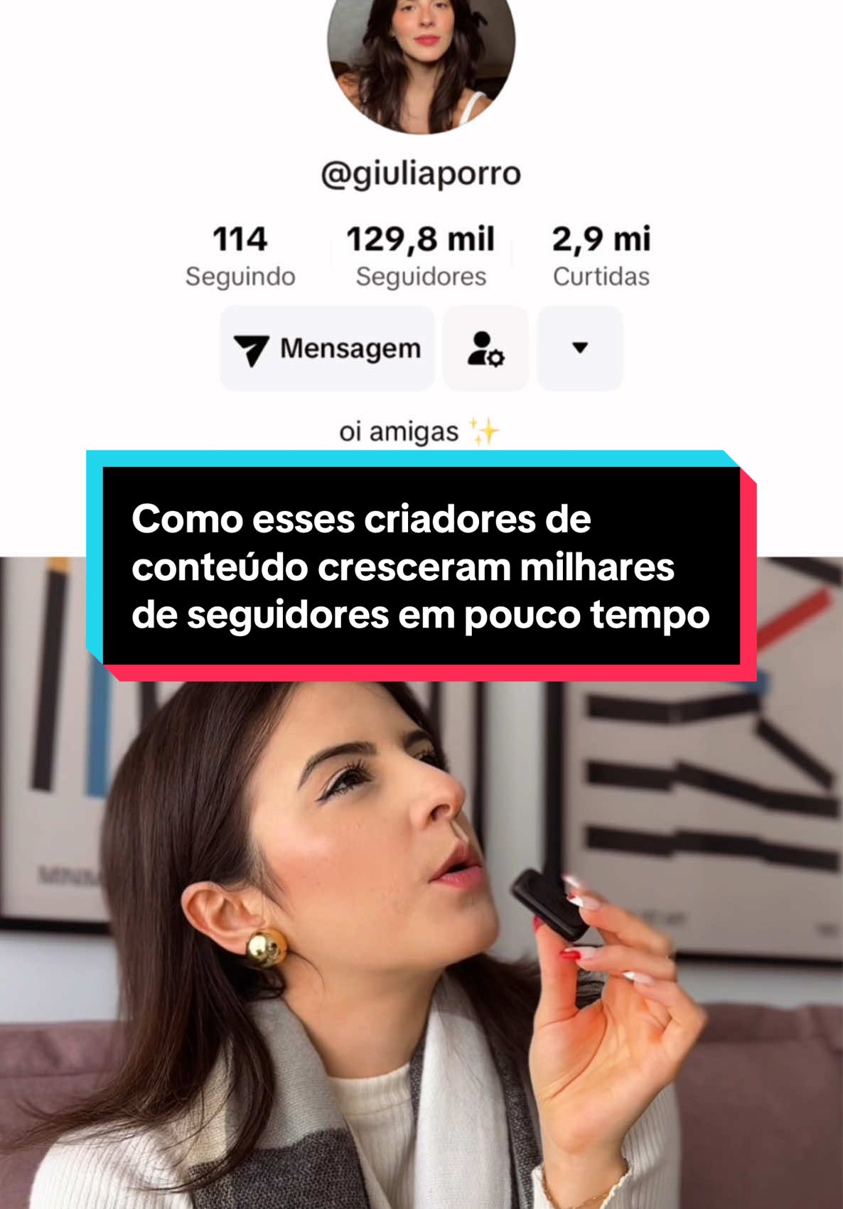 Uma técnica tão simples e óbvia que gerou milhares de seguidores para esses criadores de conteúdo (como Giulia Porro, Breno Nogueira e Victoria Brown) e provavelmente passou despercebido por você. Se gostaria que eu te ajude a mudar esse cenário e fazer o seu perfil atrair mais seguidores e cada conteúdo vender por você, é só me acompanhar aqui no @rafaellatozelli 🤌 Fui! 👋 #ideiadeconteudo #criaçãodeconteúdo #creatorsearchinsights #marketingnotiktok #marketing2025 #marketingdeconteúdo #seguidores 