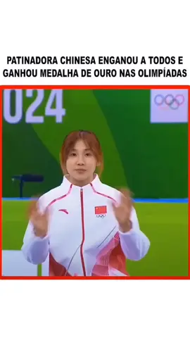 Patinadora Chinesa ENGANA a todos nas #olimpiadas #news #noticias #newstiktok #foryour #viralvideos 