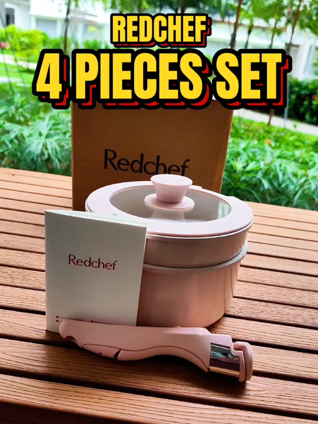 This 4 PIECES SET cookware from Redchef SG is perfect for a solo meals.. 18CM stackable never took out much space. Nice ceramic rock coating.. Non stick and easy to clean.. 1 years warranty.. 3 different colours. Check out the price. @redchef.sg #redchef #redchefceramiccookware #redchefcookware #cookware #ceramiccoating #nonstickpan #nonstick #milkpot #fryingpan #createtowin 
