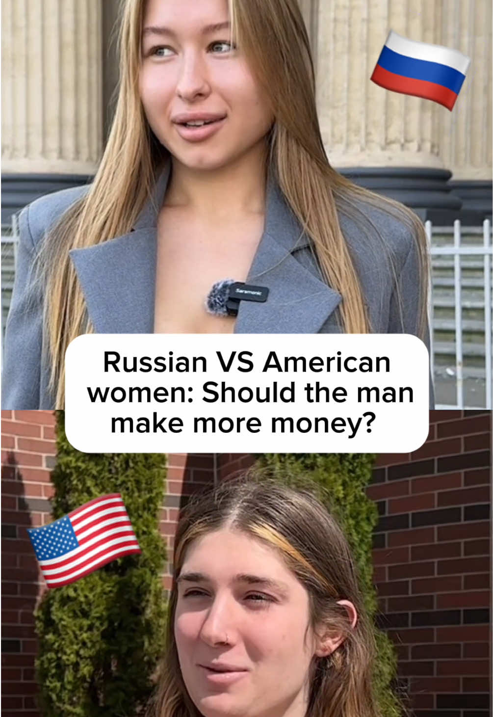 Russia vs America: asking women if men should make more money 