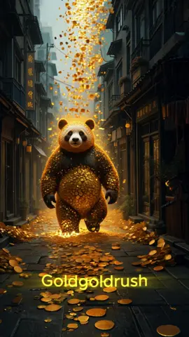 The Golden Panda God That Bathed the Old City in Treasure 구도심을 황금으로 적시는 판다 신의 발걸음 In the rain-soaked alleys of an old city, the colossal golden panda god strolls gracefully. Every step splits the ground, unleashing floods of gold coins that transform the streets into rivers of treasure. Witness the serene yet overwhelming tide of sacred fortune. 비 내리는 구도심 골목을 거대한 황금 판다 신이 느긋하게 걸어갑니다. 그 발걸음마다 지면이 갈라지고, 수조 개의 금화가 분수처럼 터져 나와 도시를 보물의 강으로 덮습니다. 고요하지만 압도적인 황금의 물결을 만나보세요.
