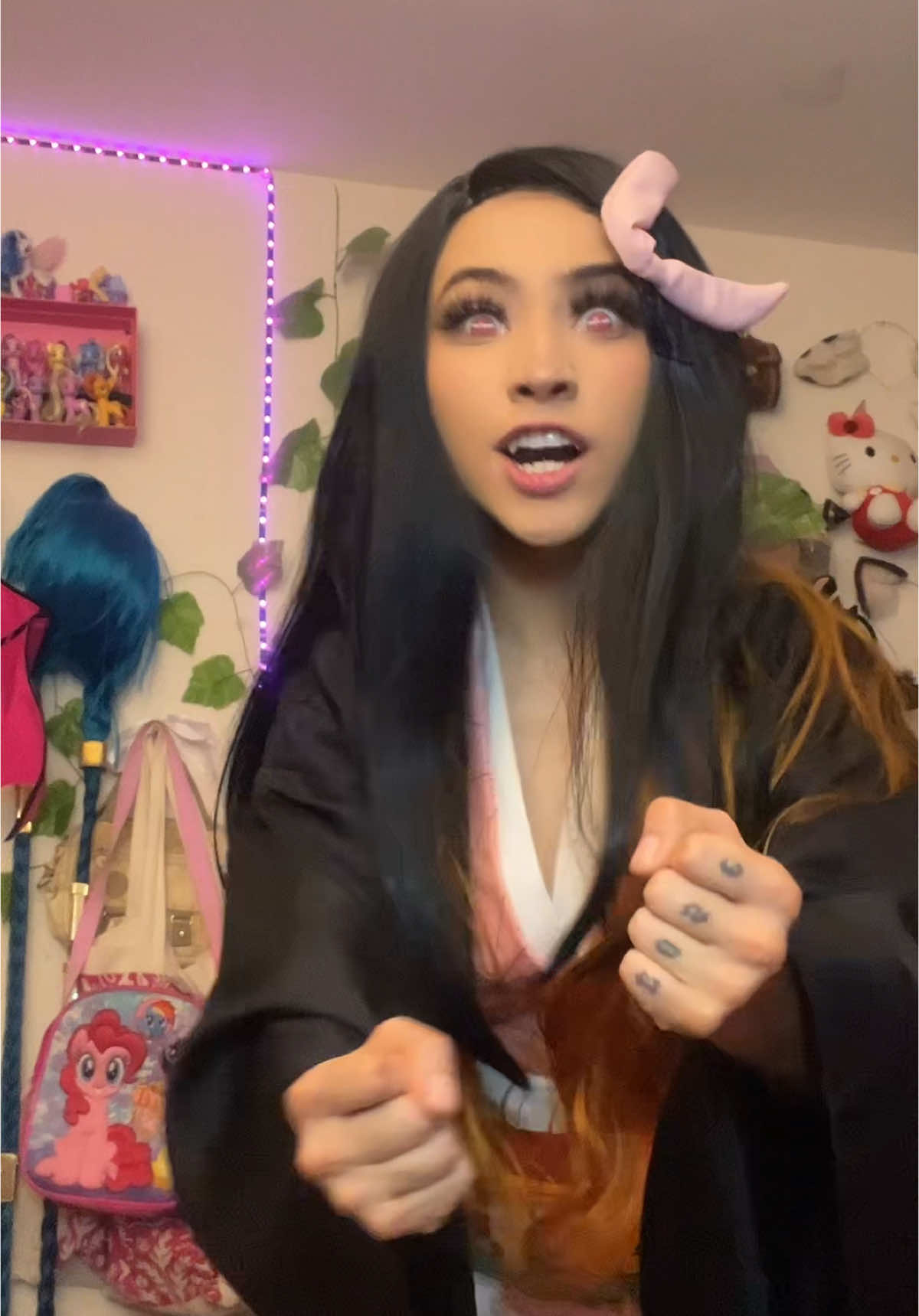 NEZUKO DANCE #wormslo #sam #nezuko #cosplay #cosplayer #demonslayer #kny 