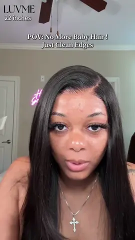 No More Baby Hair! Just Clean Edges💅🏿 - Hair：All-Day Comfort™ Wig Layered Yaki Straight Glueless 7x6 Closure HD Lace Human Hair Wig Pre-Cut Lace 👆🏽Link in my bio👆🏽 Use 26% off Code：LUVMETT（for new customer) - #luvme #luvmehair #luvmeglueless #luvmereview #luvmeforyou #wig #wigs #hair #hairstyle #hairstyles #glueless #glulelesswig #blackgirlmagic #aaliyah 